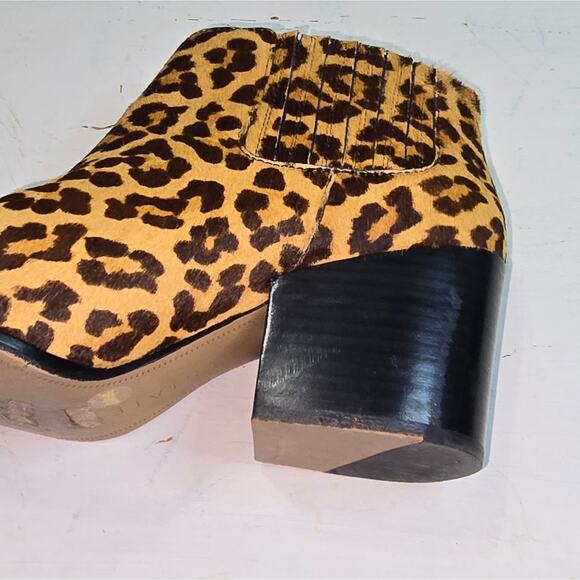 1.State Women’s 9.5 Jerome Leopard Calf Hair Bootie Ankle Boots - Picture 11 of 11